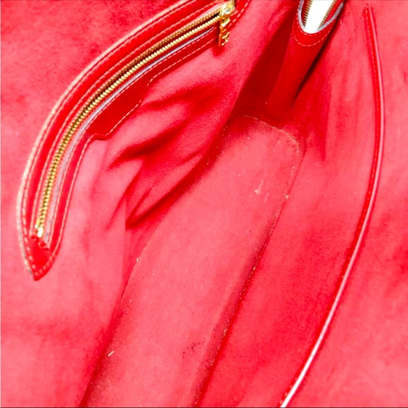 Authentic Louis Vuitton Lussac Red Epi Shoulder Bag - Picture 7 of 13